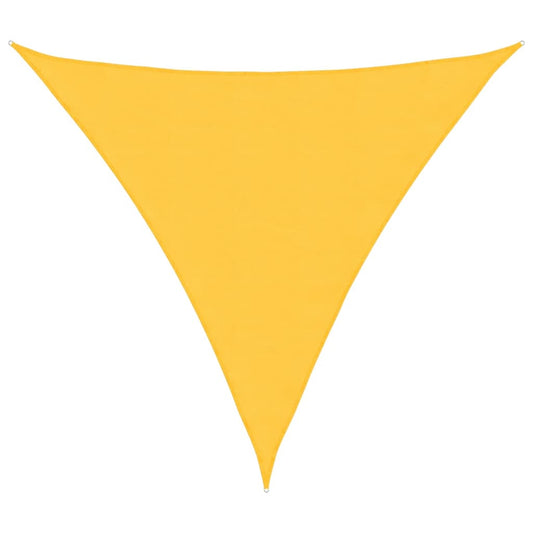 vidaXL Sunshade Sail Oxford Fabric Triangular 4.5x4.5x4.5 m Yellow