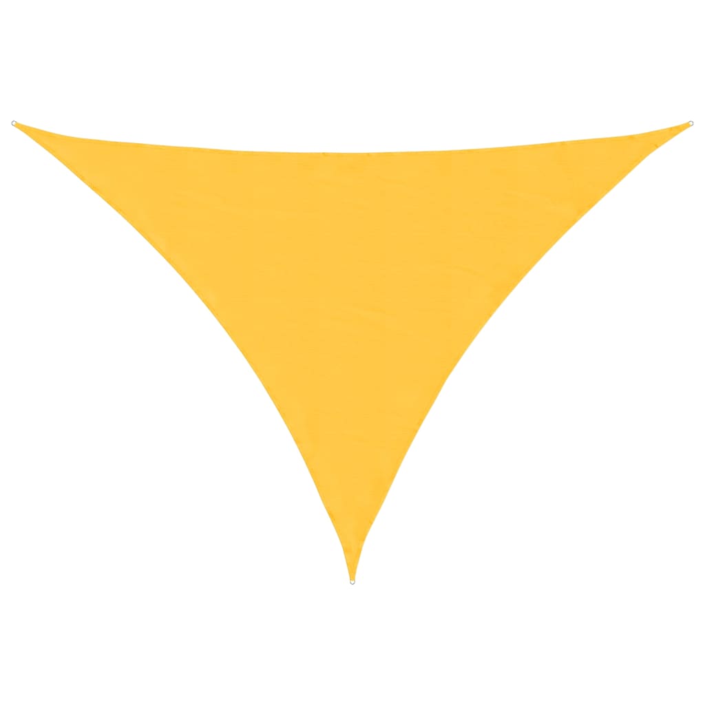 135619 vidaXL Sunshade Sail Oxford Fabric Triangular 4x5x5 m Yellow