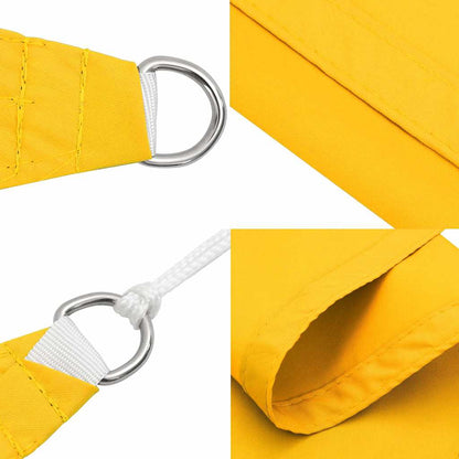 135619 vidaXL Sunshade Sail Oxford Fabric Triangular 4x5x5 m Yellow