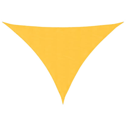 vidaXL Sunshade Sail Oxford Fabric Triangular 5x6x6 m Yellow