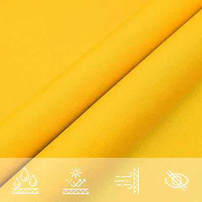 135623 vidaXL Sunshade Sail Oxford Fabric Triangular 5x5x6 m Yellow