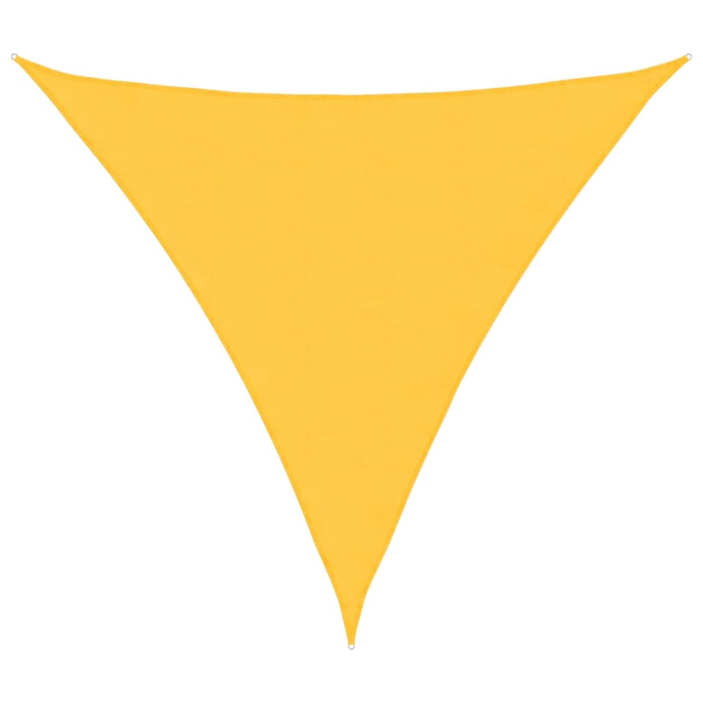 vidaXL Sunshade Sail Oxford Fabric Triangular 6x6x6 m Yellow