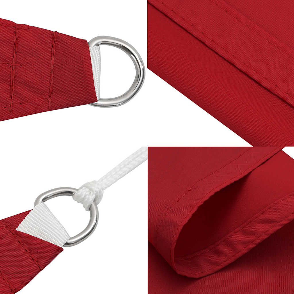 135630 vidaXL Sunshade Sail Oxford Fabric Square 2x2 m Red