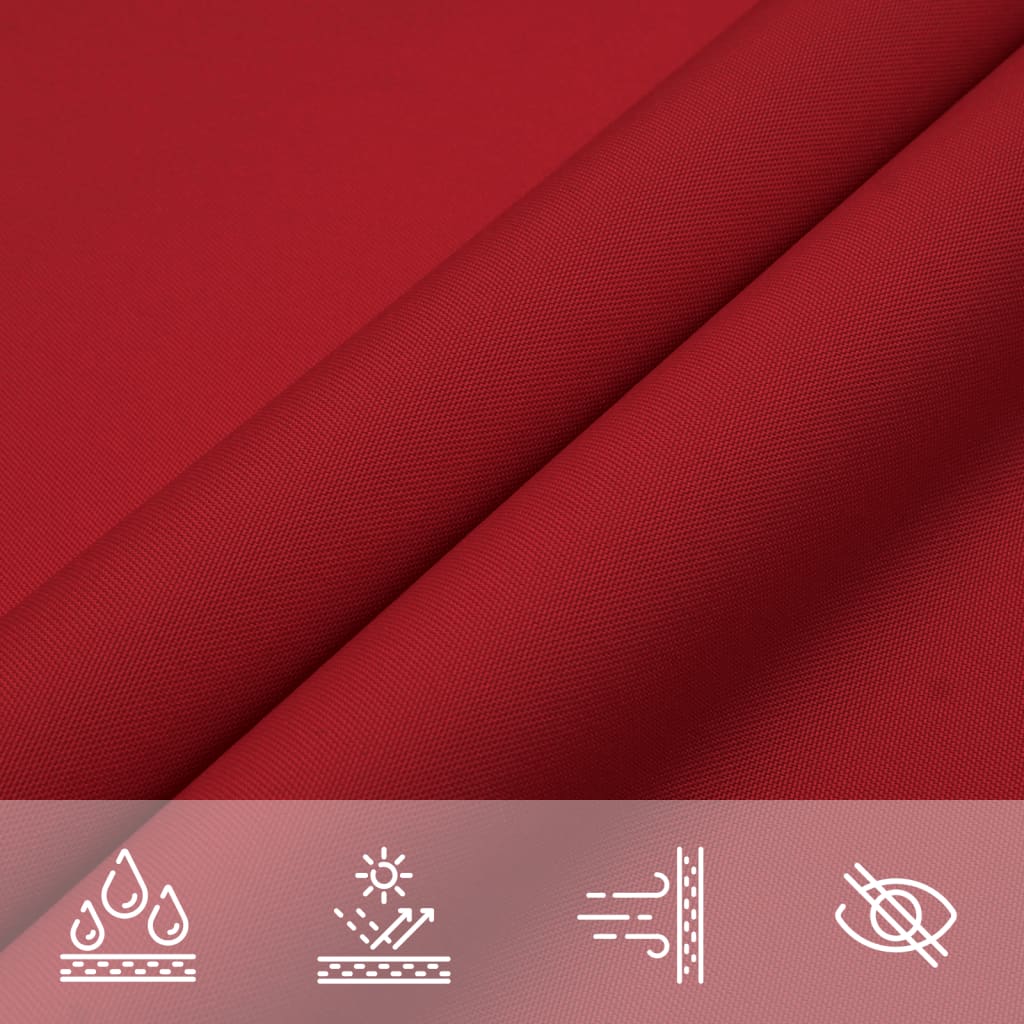 vidaXL Sunshade Sail Oxford Fabric Square 2.5x2.5 m Red