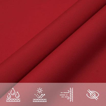vidaXL Sunshade Sail Oxford Fabric Square 2.5x2.5 m Red