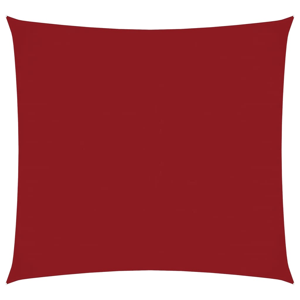 vidaXL Sunshade Sail Oxford Fabric Square 4x4 m Red