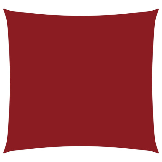 vidaXL Sunshade Sail Oxford Fabric Square 5x5 m Red