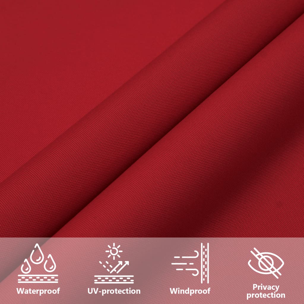 vidaXL Sunshade Sail Oxford Fabric Square 6x6 m Red