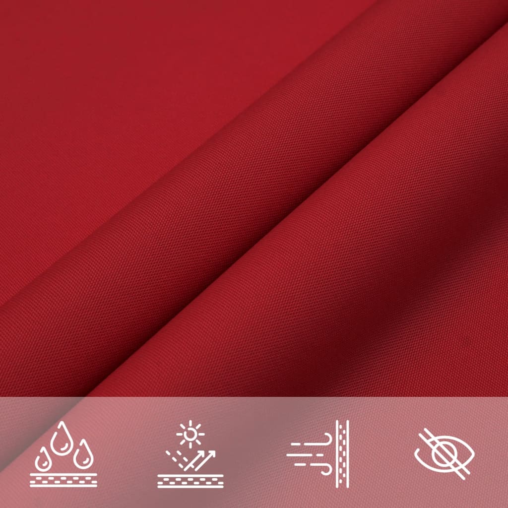 vidaXL Sunshade Sail Oxford Fabric Rectangular 2x3.5 m Red