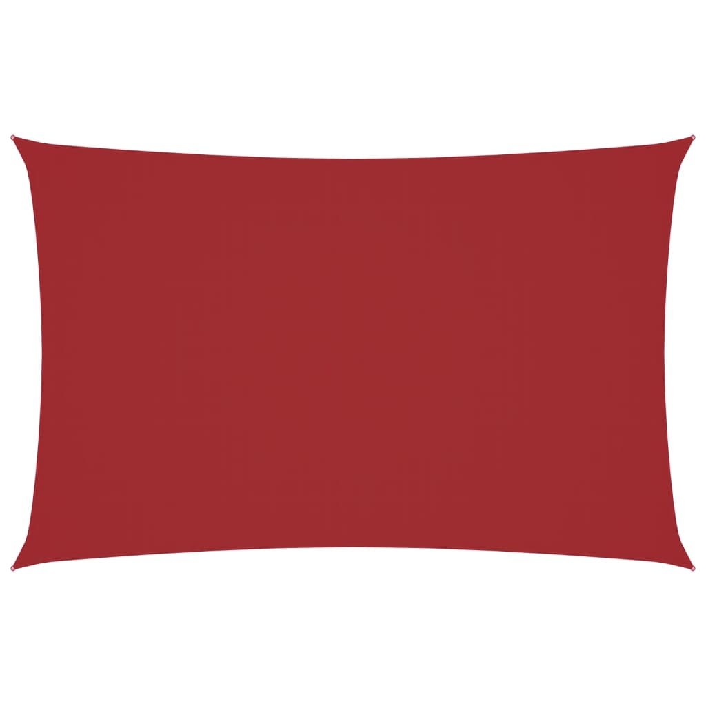 vidaXL Sunshade Sail Oxford Fabric Rectangular 2x5 m Red