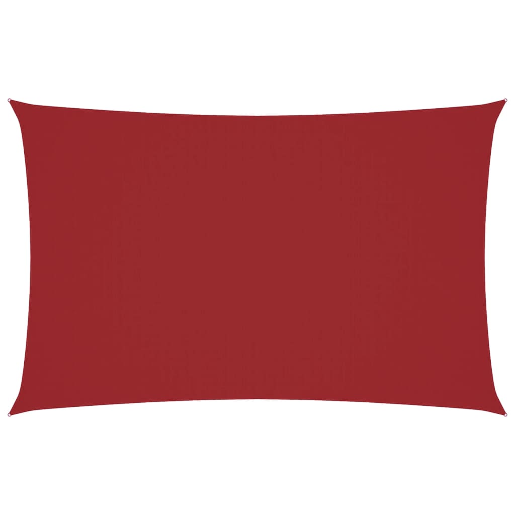vidaXL Sunshade Sail Oxford Fabric Rectangular 2.5x5 m Red