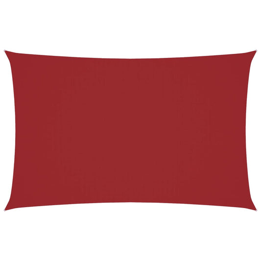 vidaXL Sunshade Sail Oxford Fabric Rectangular 2.5x5 m Red