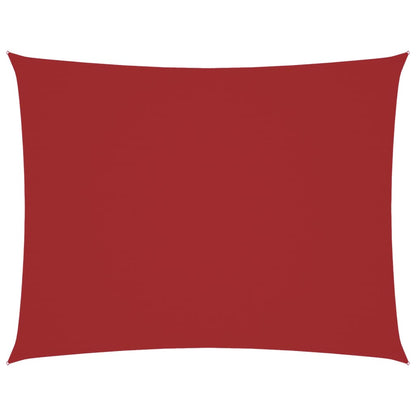 vidaXL Sunshade Sail Oxford Fabric Rectangular 3.5x5 m Red