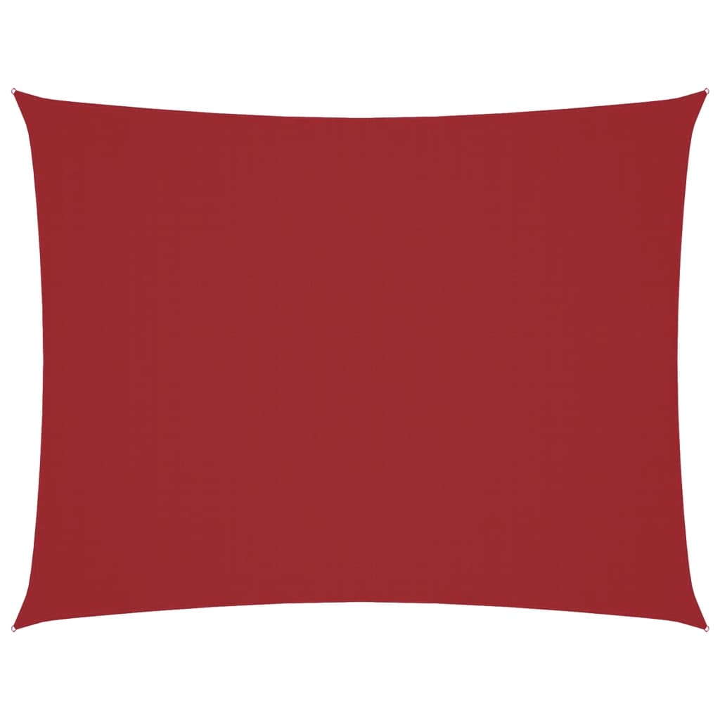 vidaXL Sunshade Sail Oxford Fabric Rectangular 5x7 m Red