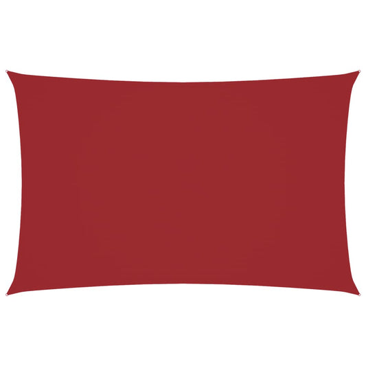 vidaXL Sunshade Sail Oxford Fabric Rectangular 5x8 m Red