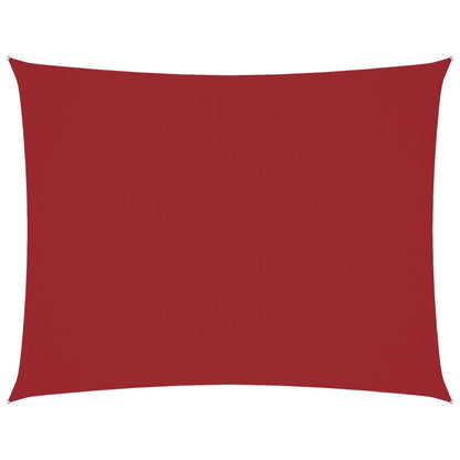 vidaXL Sunshade Sail Oxford Fabric Rectangular 6x7 m Red