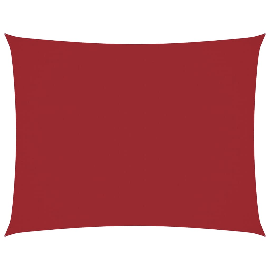 vidaXL Sunshade Sail Oxford Fabric Rectangular 6x8 m Red