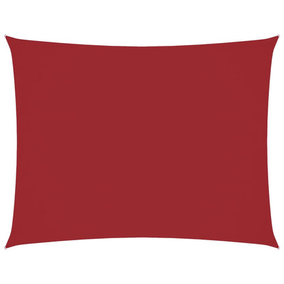 vidaXL Sunshade Sail Oxford Fabric Rectangular 6x8 m Red