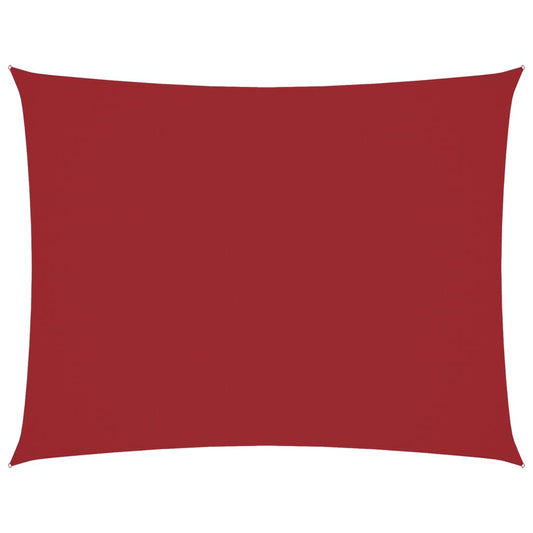 vidaXL Sunshade Sail Oxford Fabric Rectangular 6x8 m Red