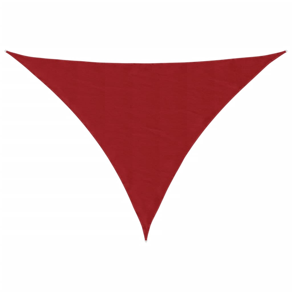 vidaXL Sunshade Sail Oxford Fabric Triangular 3x4x4 m Red