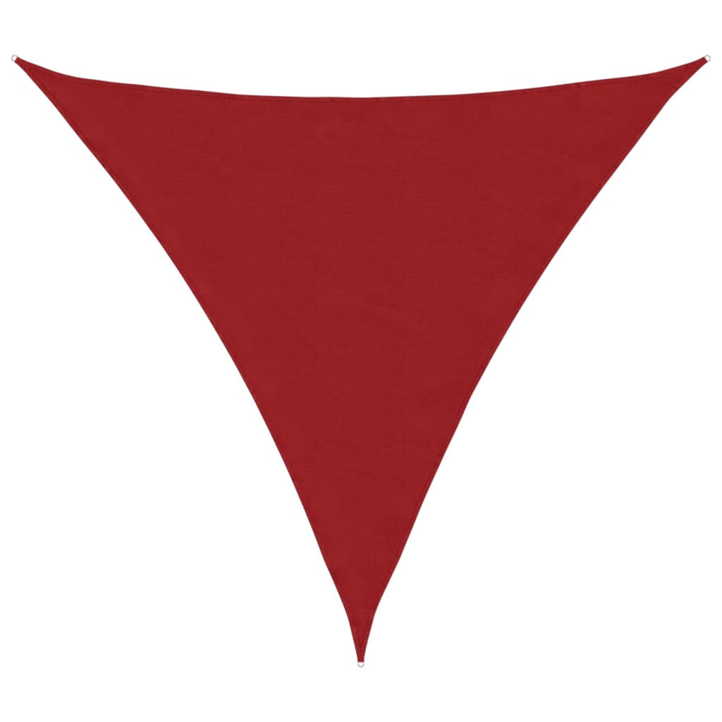 vidaXL Sunshade Sail Oxford Fabric Triangular 4.5x4.5x4.5 m Red