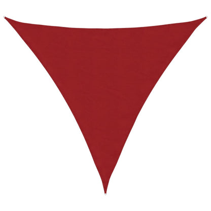vidaXL Sunshade Sail Oxford Fabric Triangular 4.5x4.5x4.5 m Red