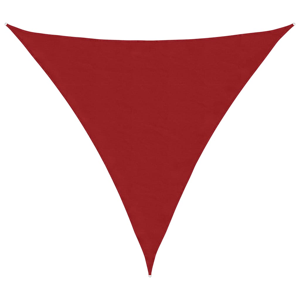 135673 vidaXL Sunshade Sail Oxford Fabric Triangular 4,5x4,5x4,5 m Red