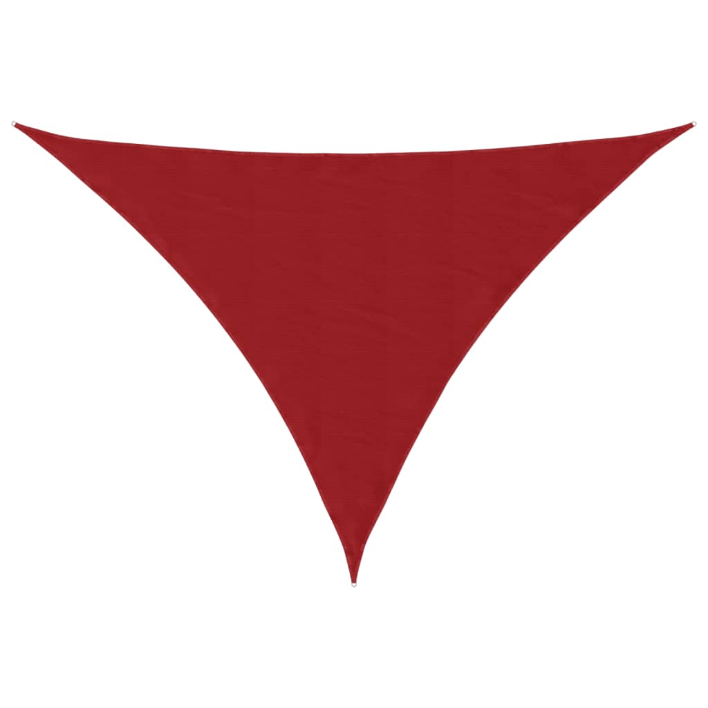 vidaXL Sunshade Sail Oxford Fabric Triangular 4x5x5 m Red
