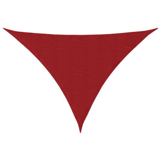 135674 vidaXL Sunshade Sail Oxford Fabric Triangular 4x5x5 m Red