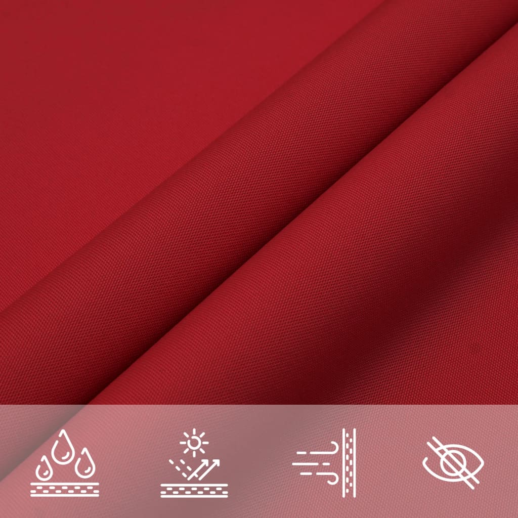 vidaXL Sunshade Sail Oxford Fabric Triangular 4x5x5 m Red