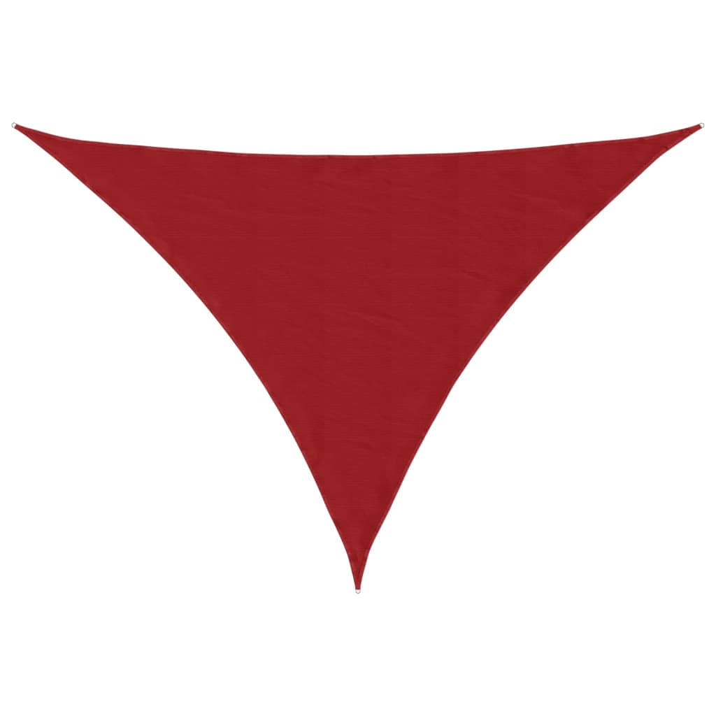 vidaXL Sunshade Sail Oxford Fabric Triangular 5x5x6 m Red