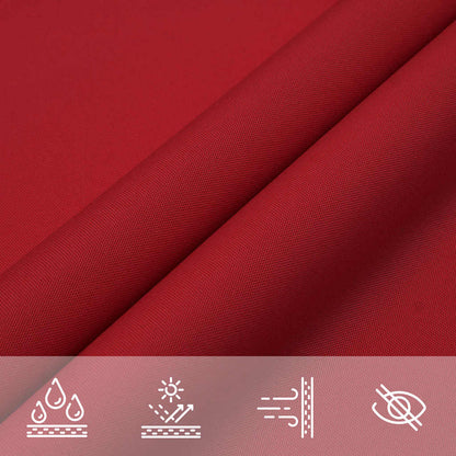 135678 vidaXL Sunshade Sail Oxford Fabric Triangular 5x5x6 m Red