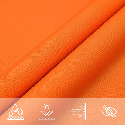 vidaXL Sunshade Sail Oxford Fabric Square 5x5 m Orange