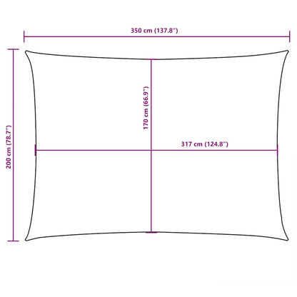 vidaXL Sunshade Sail Oxford Fabric Rectangular 2x3.5 m Orange