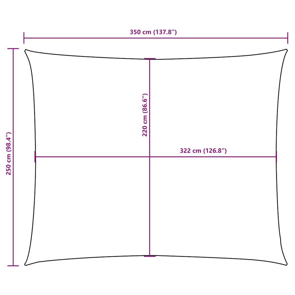 vidaXL Sunshade Sail Oxford Fabric Rectangular 2.5x3.5 m Orange