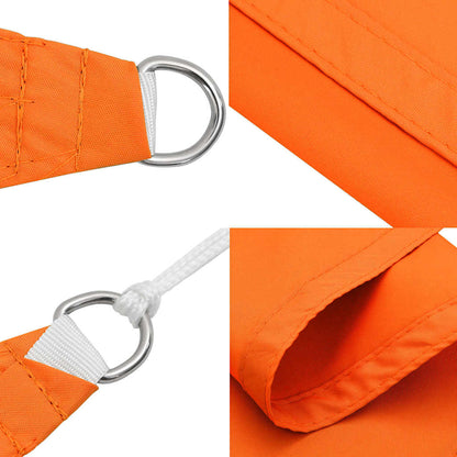 135725 vidaXL Sunshade Sail Oxford Fabric Triangular 3,5x3,5x4,9 m Orange
