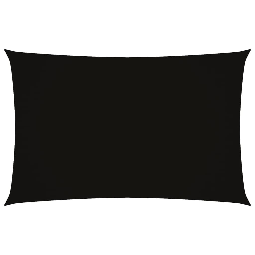 vidaXL Sunshade Sail Oxford Fabric Rectangular 2x5 m Black