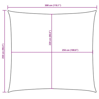 vidaXL Sunshade Sail Oxford Fabric Rectangular 2.5x3 m Black