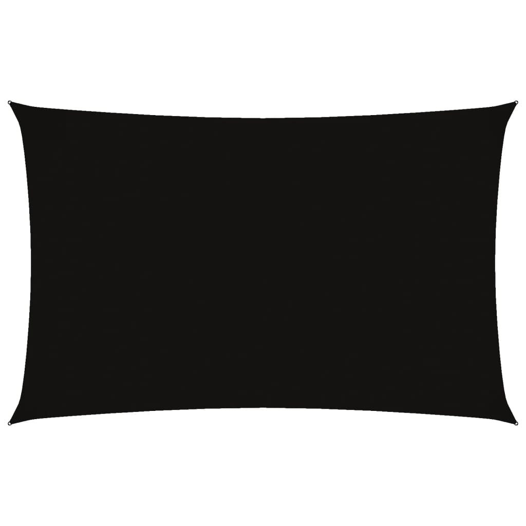 vidaXL Sunshade Sail Oxford Fabric Rectangular 2.5x5 m Black