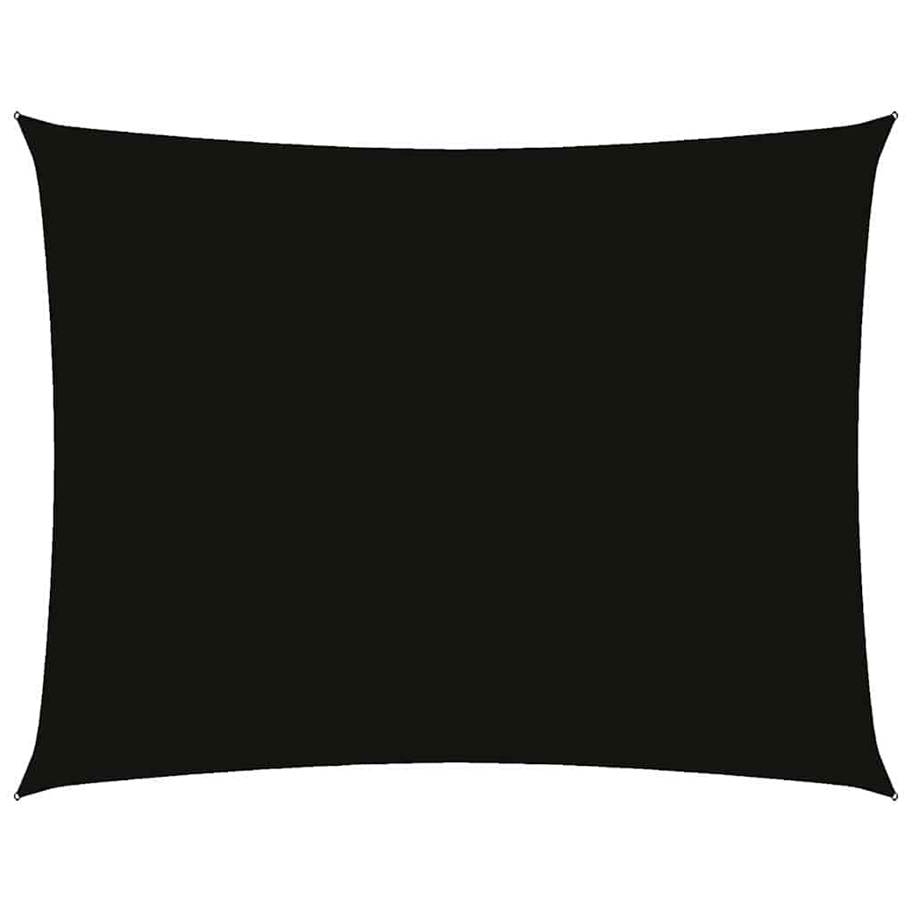 vidaXL Sunshade Sail Oxford Fabric Rectangular 3x4 m Black