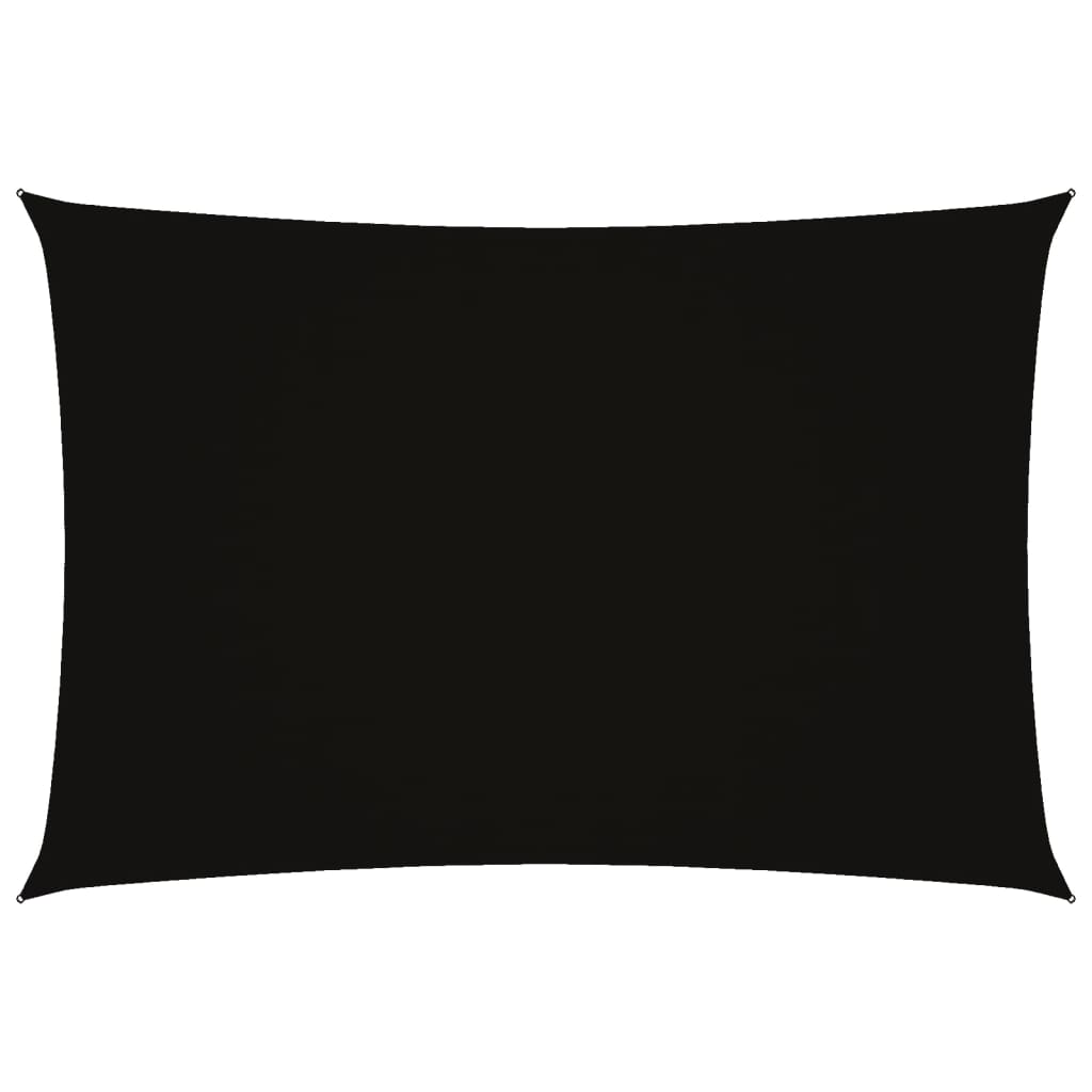 vidaXL Sunshade Sail Oxford Fabric Rectangular 3x5 m Black