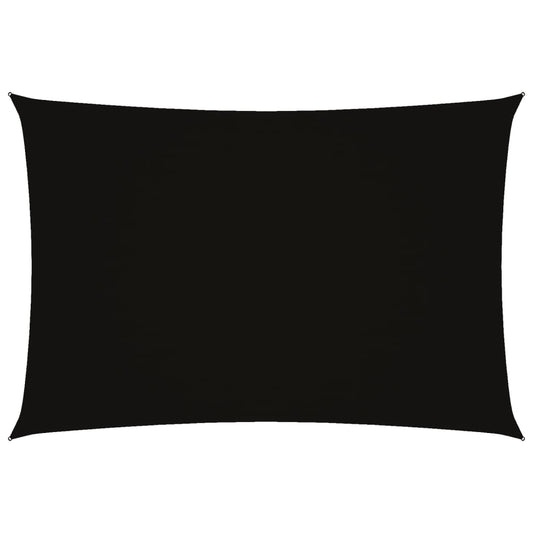 vidaXL Sunshade Sail Oxford Fabric Rectangular 3x5 m Black