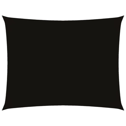 vidaXL Sunshade Sail Oxford Fabric Rectangular 4x6 m Black