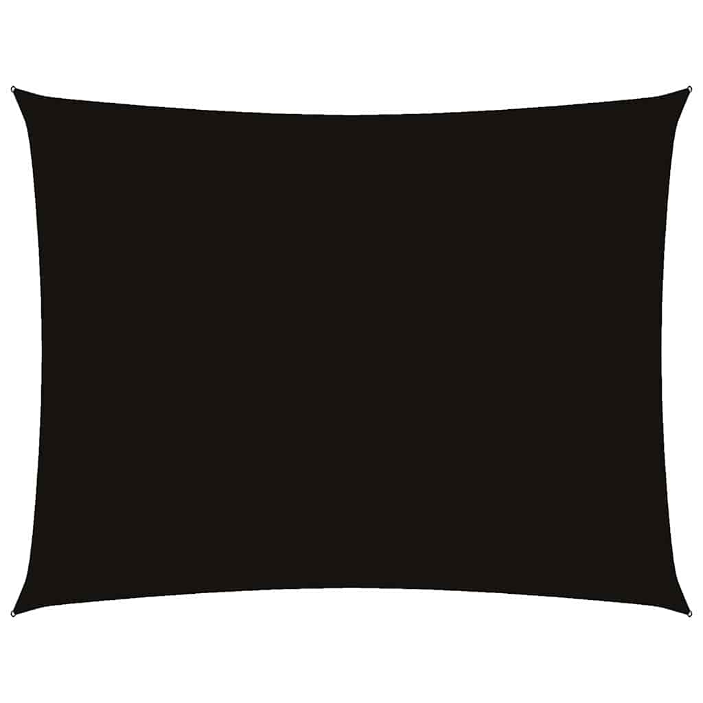 vidaXL Sunshade Sail Oxford Fabric Rectangular 4x6 m Black