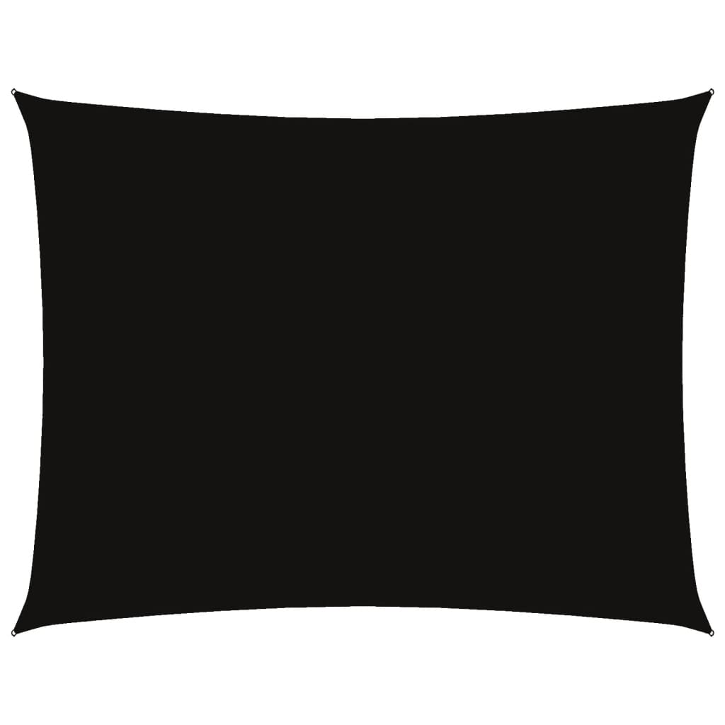 vidaXL Sunshade Sail Oxford Fabric Rectangular 5x6 m Black