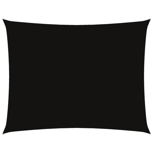 vidaXL Sunshade Sail Oxford Fabric Rectangular 5x6 m Black