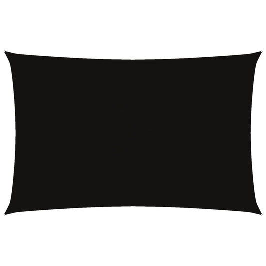 vidaXL Sunshade Sail Oxford Fabric Rectangular 5x8 m Black