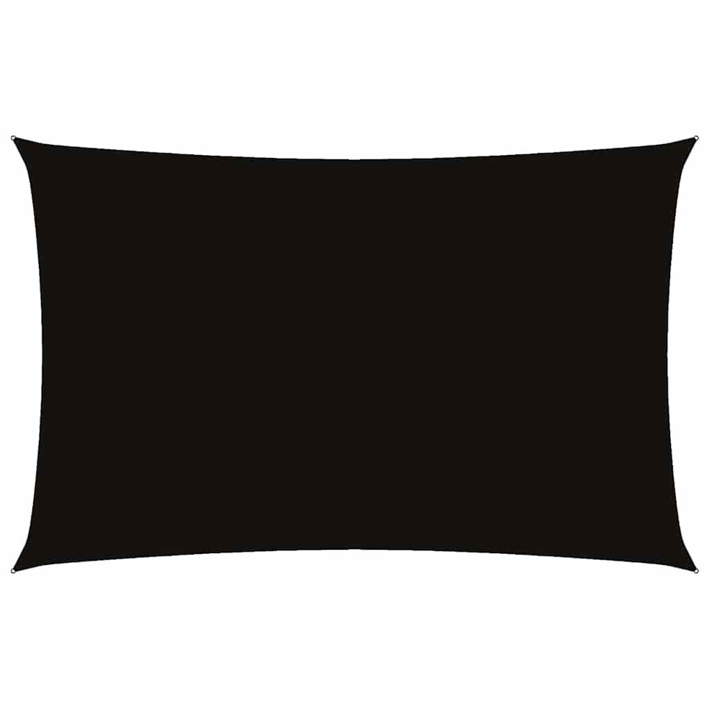 vidaXL Sunshade Sail Oxford Fabric Rectangular 5x8 m Black