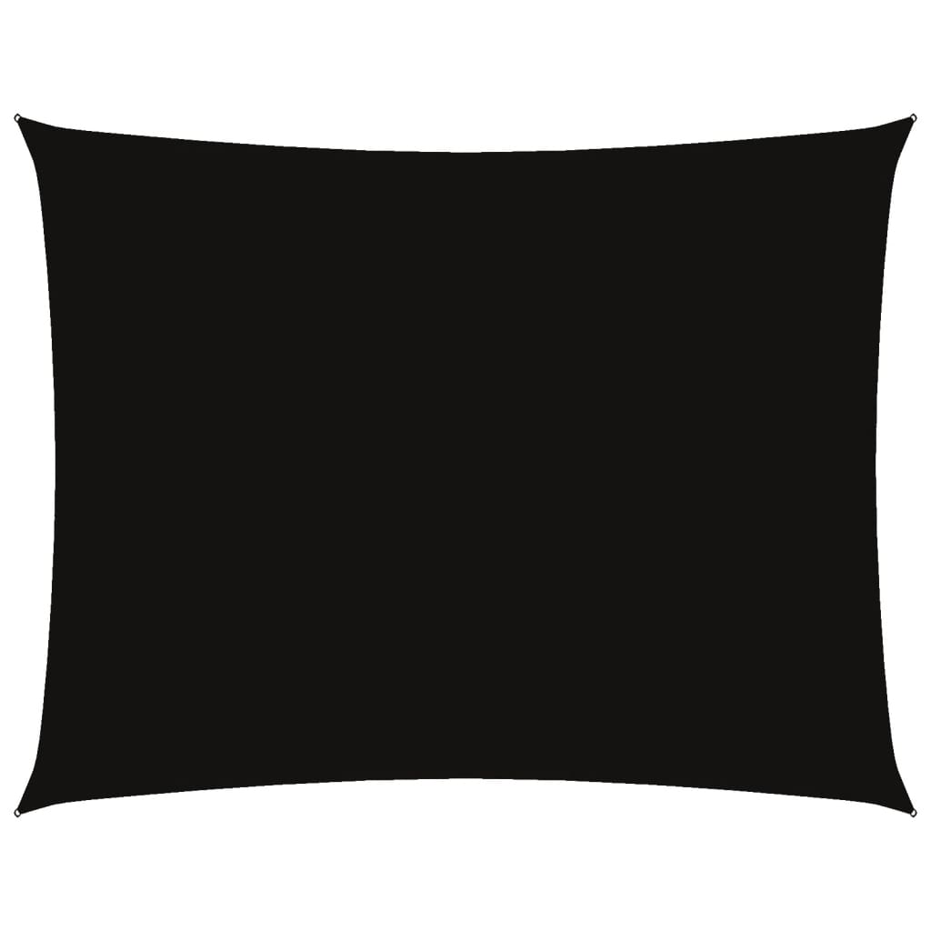 vidaXL Sunshade Sail Oxford Fabric Rectangular 6x8 m Black