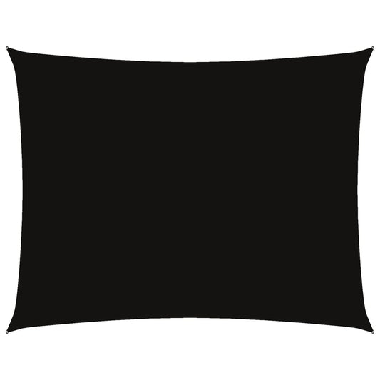 vidaXL Sunshade Sail Oxford Fabric Rectangular 6x8 m Black